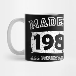 Made 1982 Original Parts Birthday Gifts distressed Mug